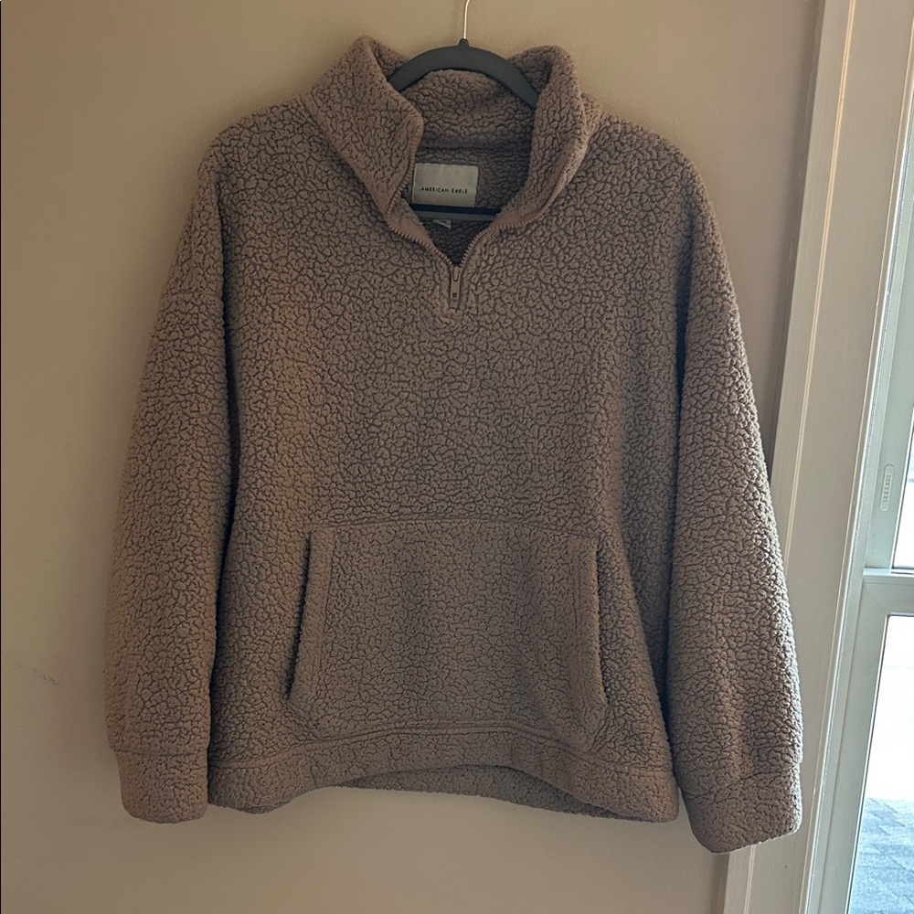 American Eagle Outfitters Brown Teddy Jacket